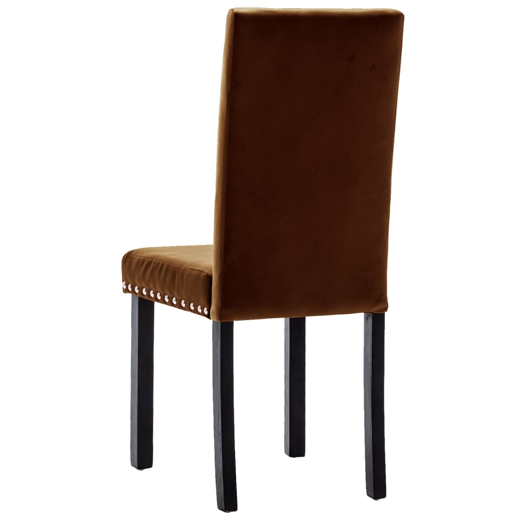 Esszimmerstühle 4 Stk. Braun PVC