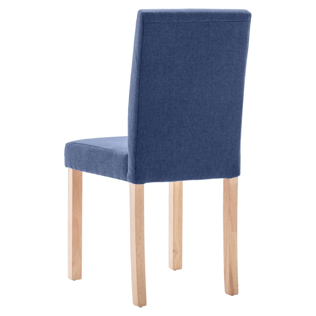Esszimmerstühle 4 Stk. Blau Stoff