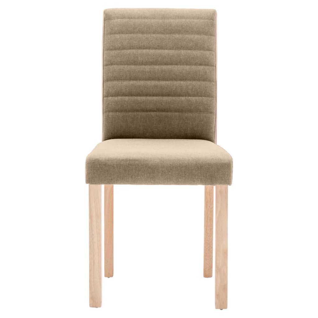 Esszimmerstühle 2 Stk. Taupe Stoff