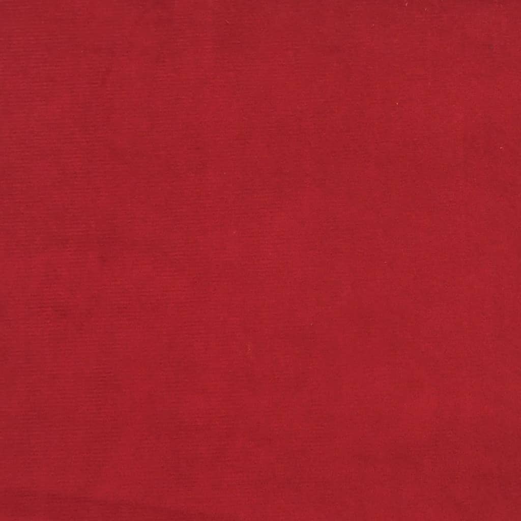 Esszimmerstühle 4 Stk. Weinrot Samt