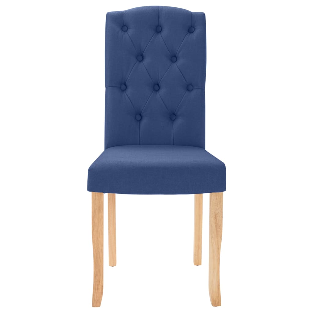 Esszimmerstühle 4 Stk. Blau Stoff