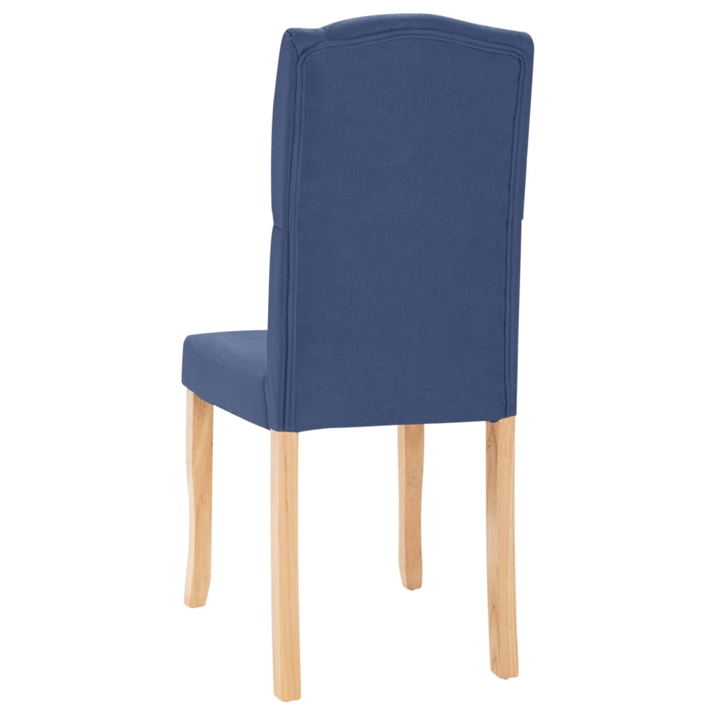 Esszimmerstühle 4 Stk. Blau Stoff