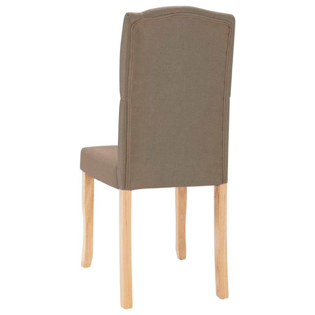 Esszimmerstühle 4 Stk. Taupe Stoff