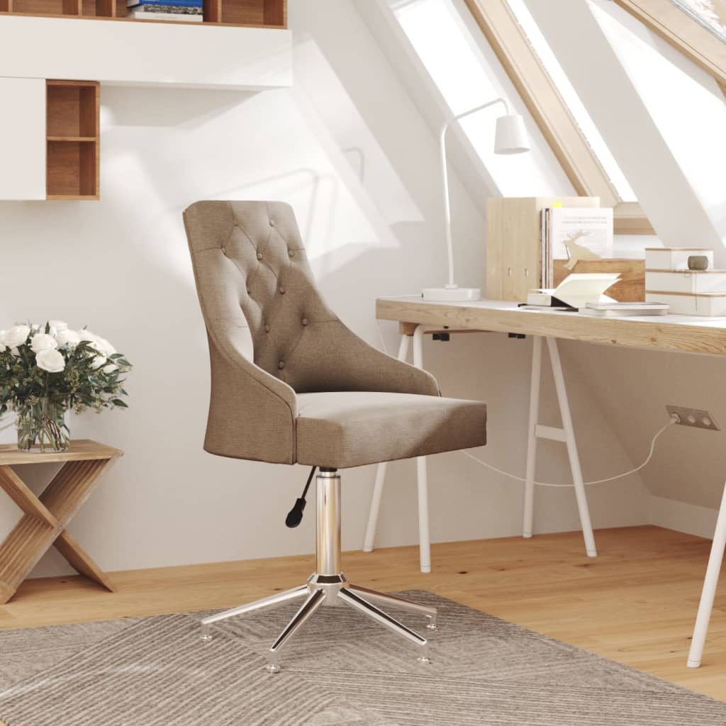 Bürostuhl Drehbar Taupe Stoff