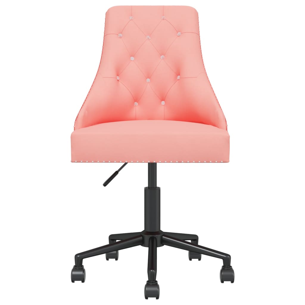 Bürostuhl Drehbar Rosa Samt