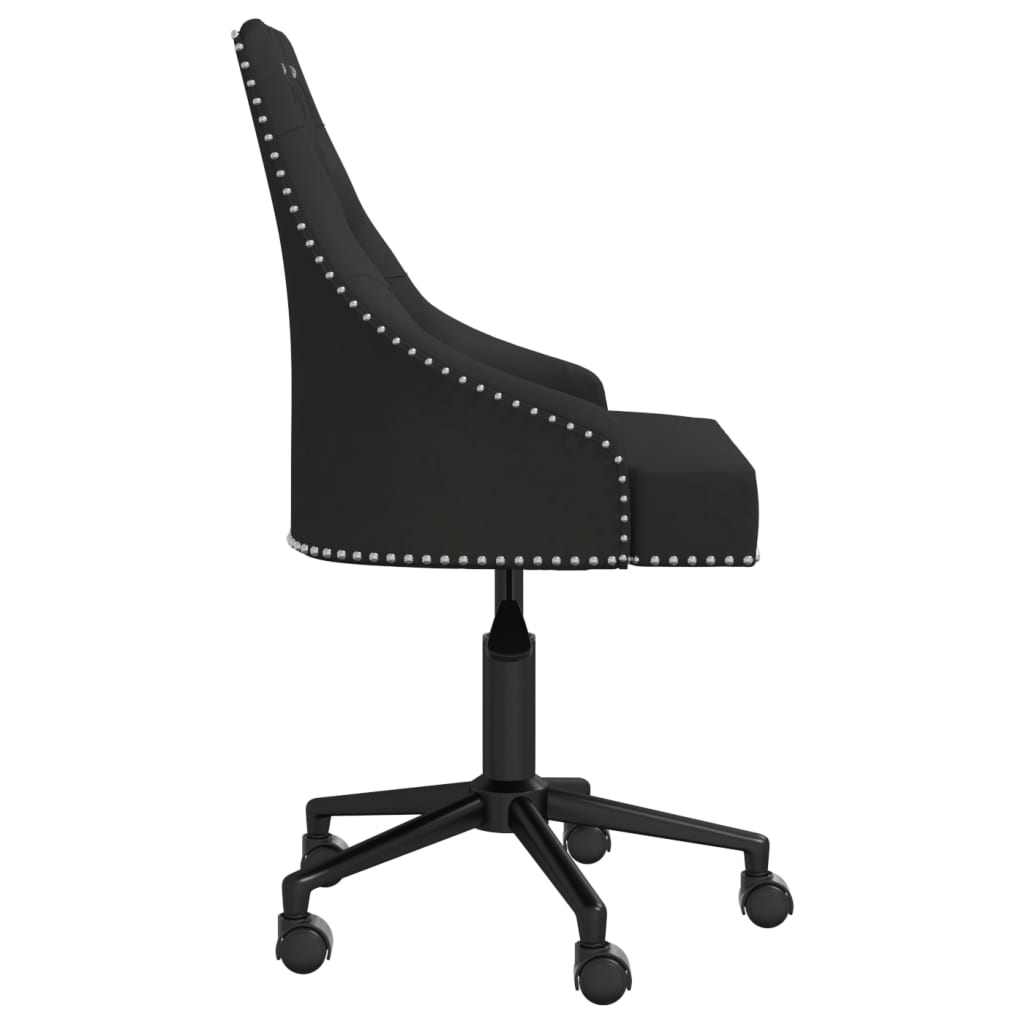 Bürostuhl Drehbar Schwarz Samt
