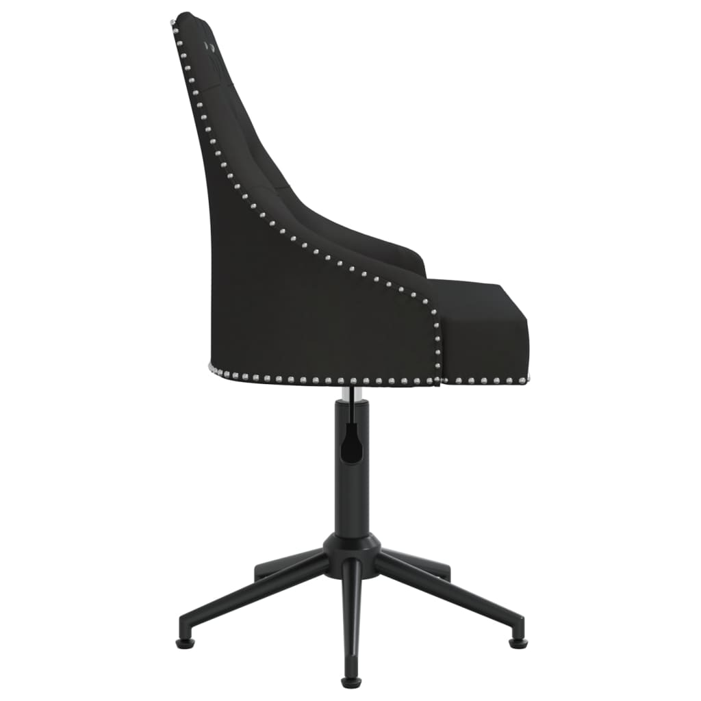 Bürostuhl Drehbar Schwarz Samt