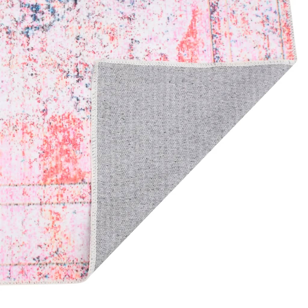 Teppich Bedruckt Waschbar Faltbar Bunt 120x170 cm Polyester
