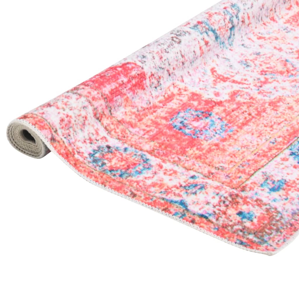 Teppich Bedruckt Waschbar Faltbar Bunt 140x200 cm Polyester