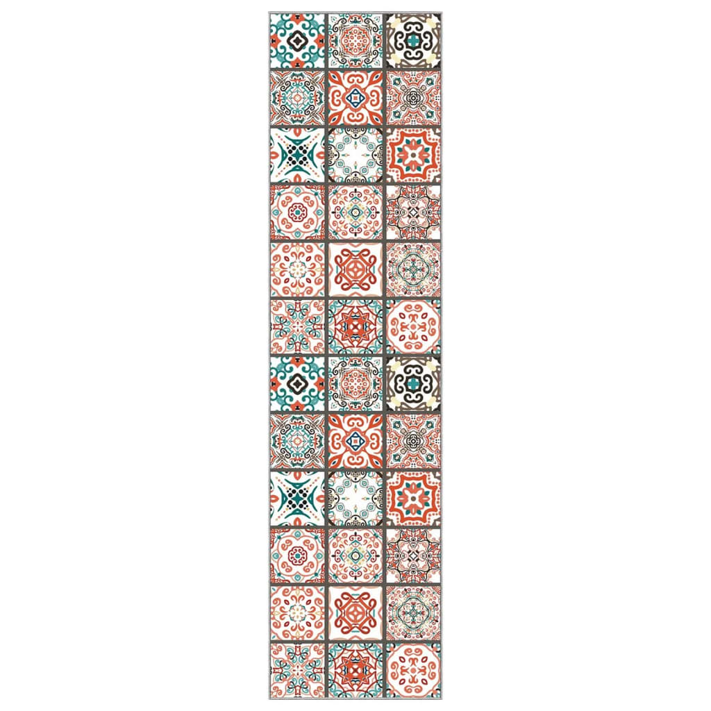 Teppichläufer Bedruckt Waschbar Faltbar 100x400 cm Polyester