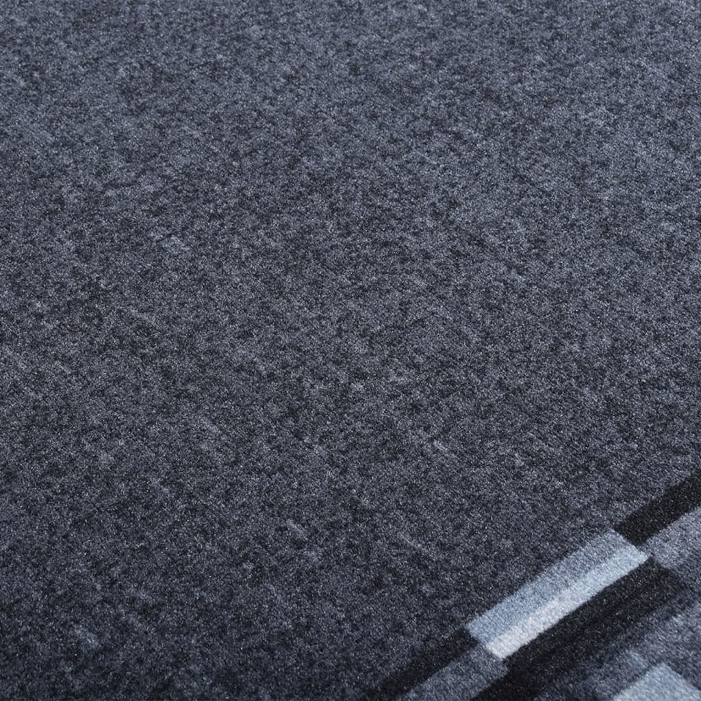 Teppichläufer Anthrazit 80x250 cm Rutschfest