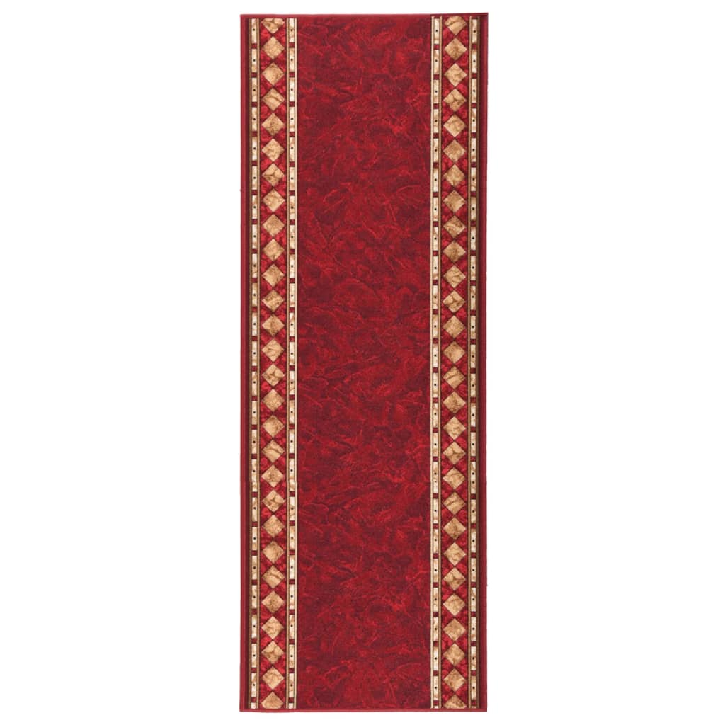 Teppichläufer Rot 67x200 cm Rutschfest
