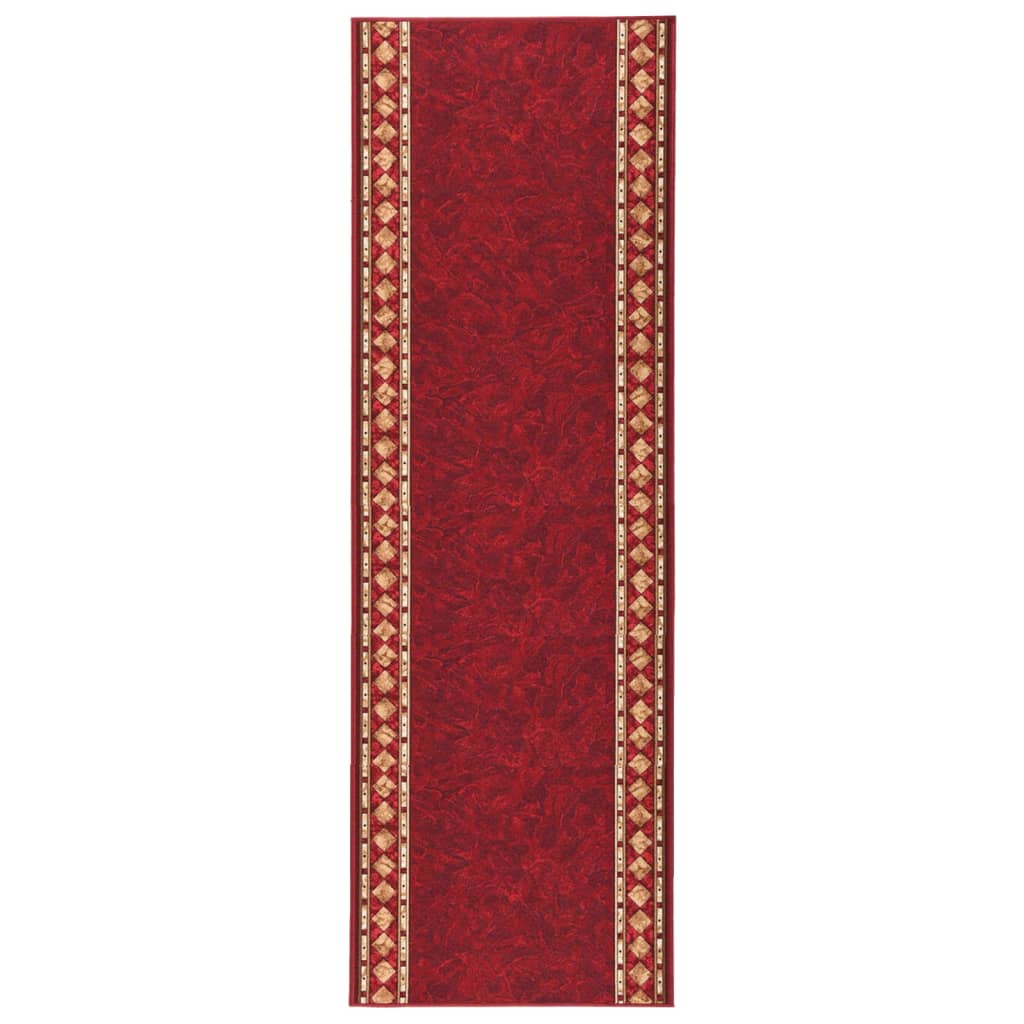 Teppichläufer Rot 80x300 cm Rutschfest
