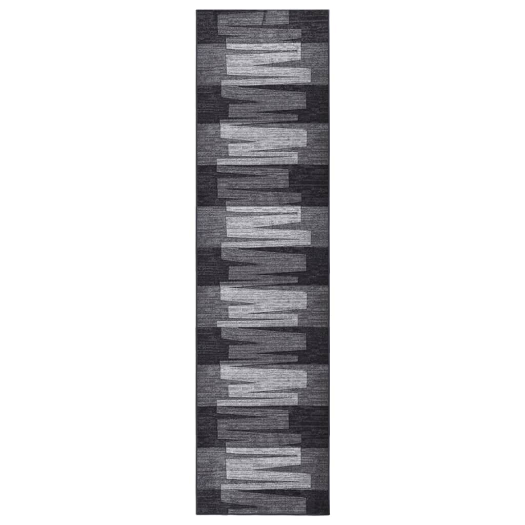 Teppichläufer Anthrazit 80x300 cm Rutschfest