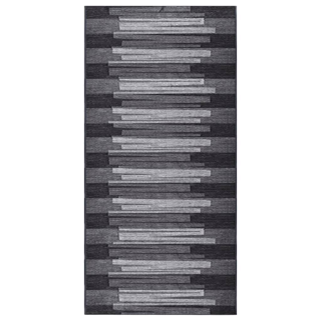 Teppichläufer Anthrazit 100x500 cm Rutschfest