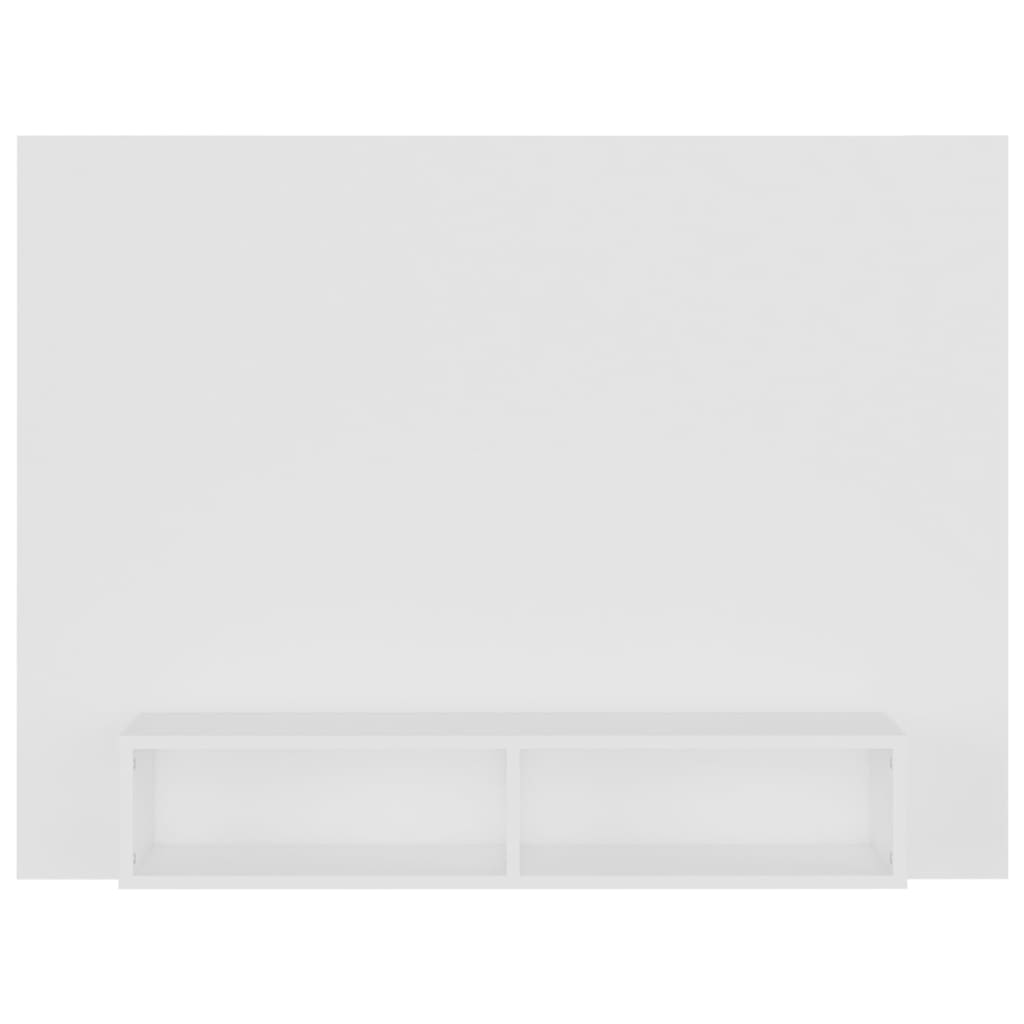 Meuble TV mural blanc 120x23,5x90 cm en matériau à base de bois