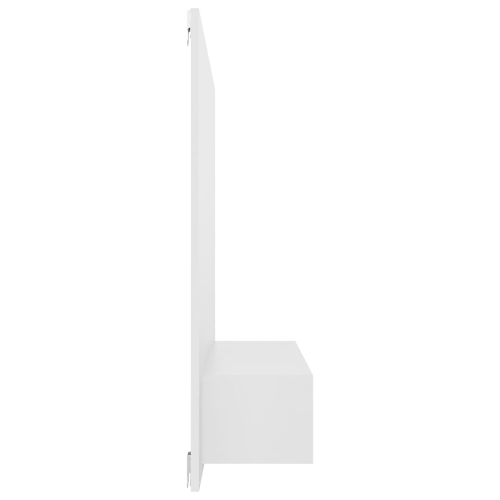 Meuble TV mural blanc 120x23,5x90 cm en matériau à base de bois