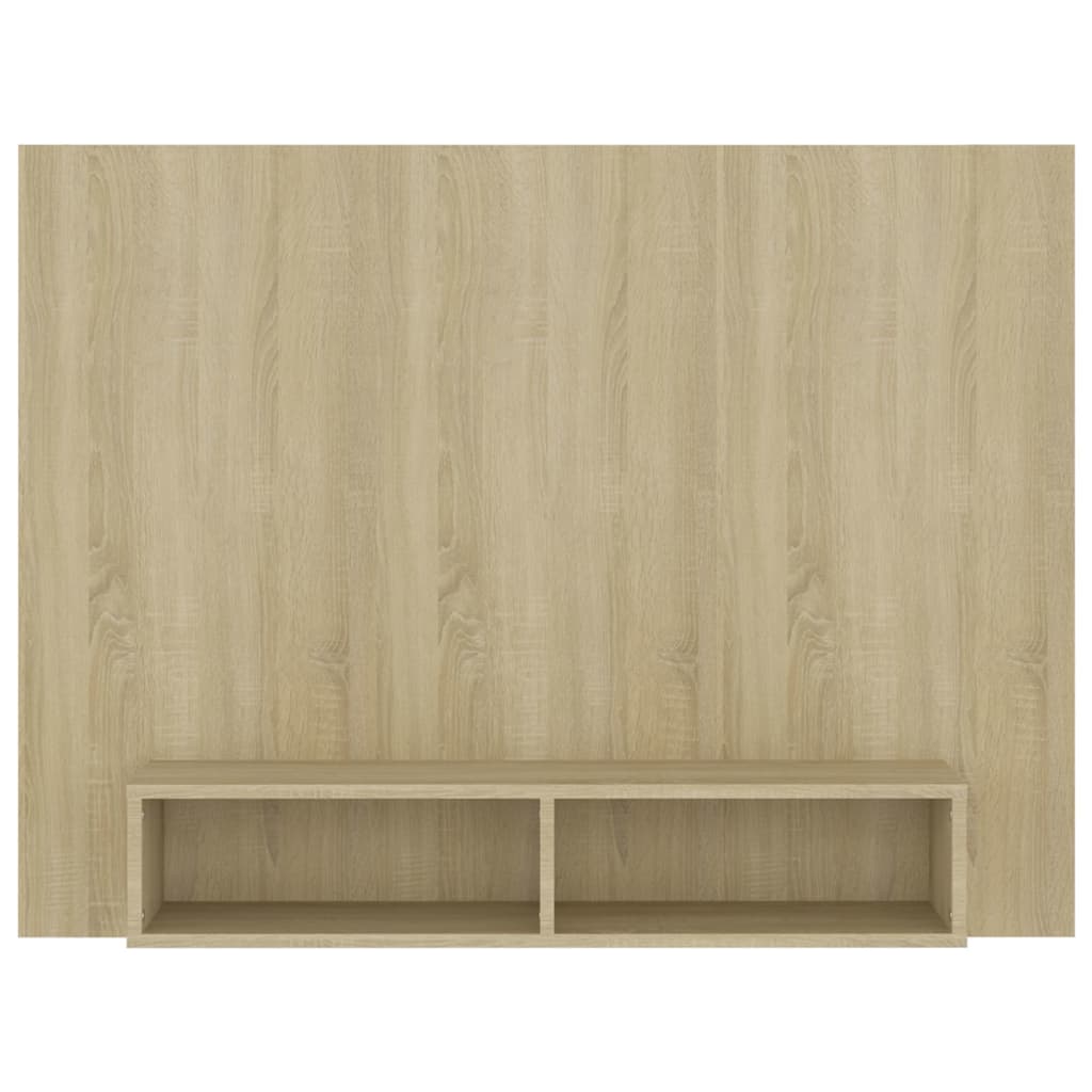 Meuble TV mural en chêne Sonoma 120x23,5x90 cm, matériau à base de bois