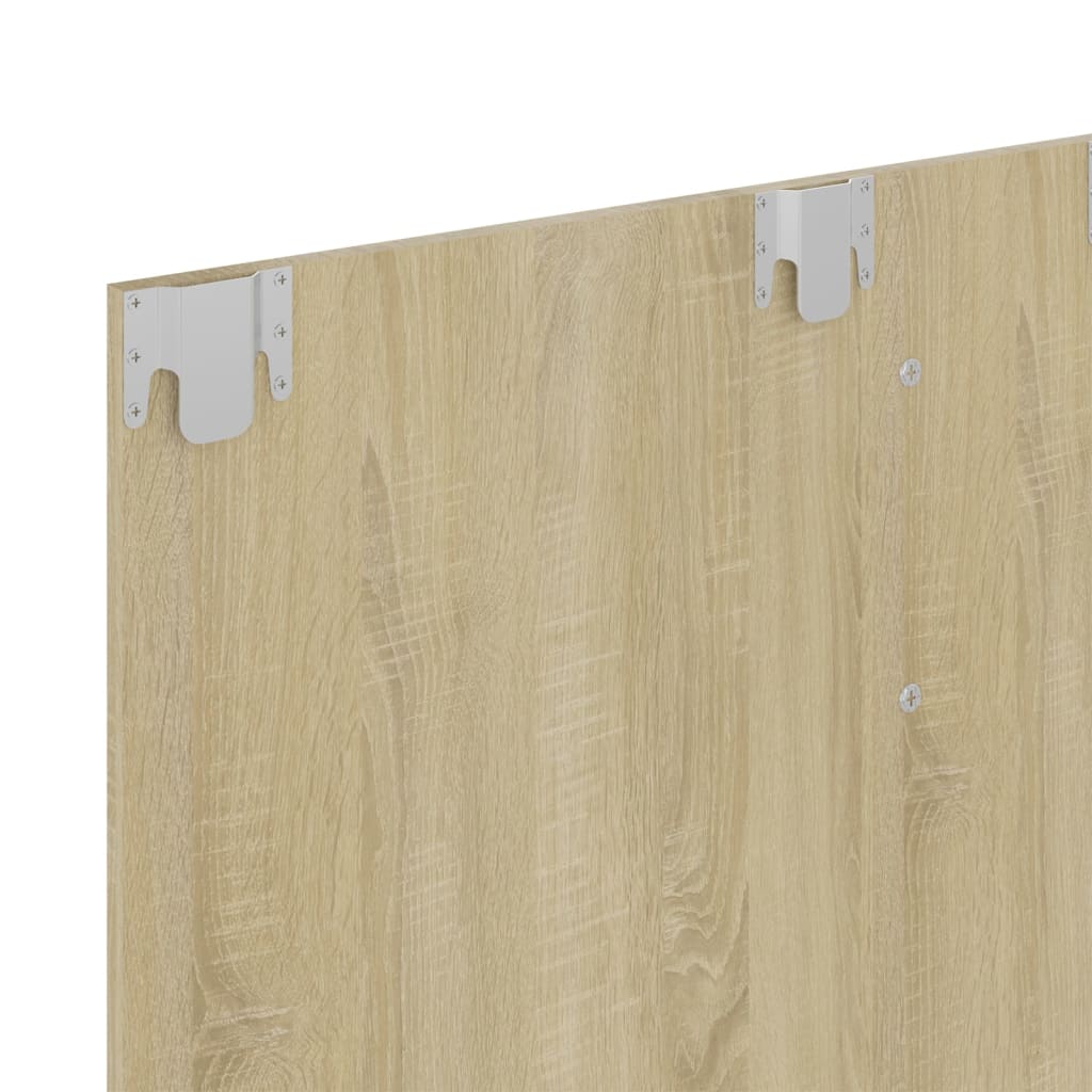 Meuble TV mural en chêne Sonoma 120x23,5x90 cm, matériau à base de bois