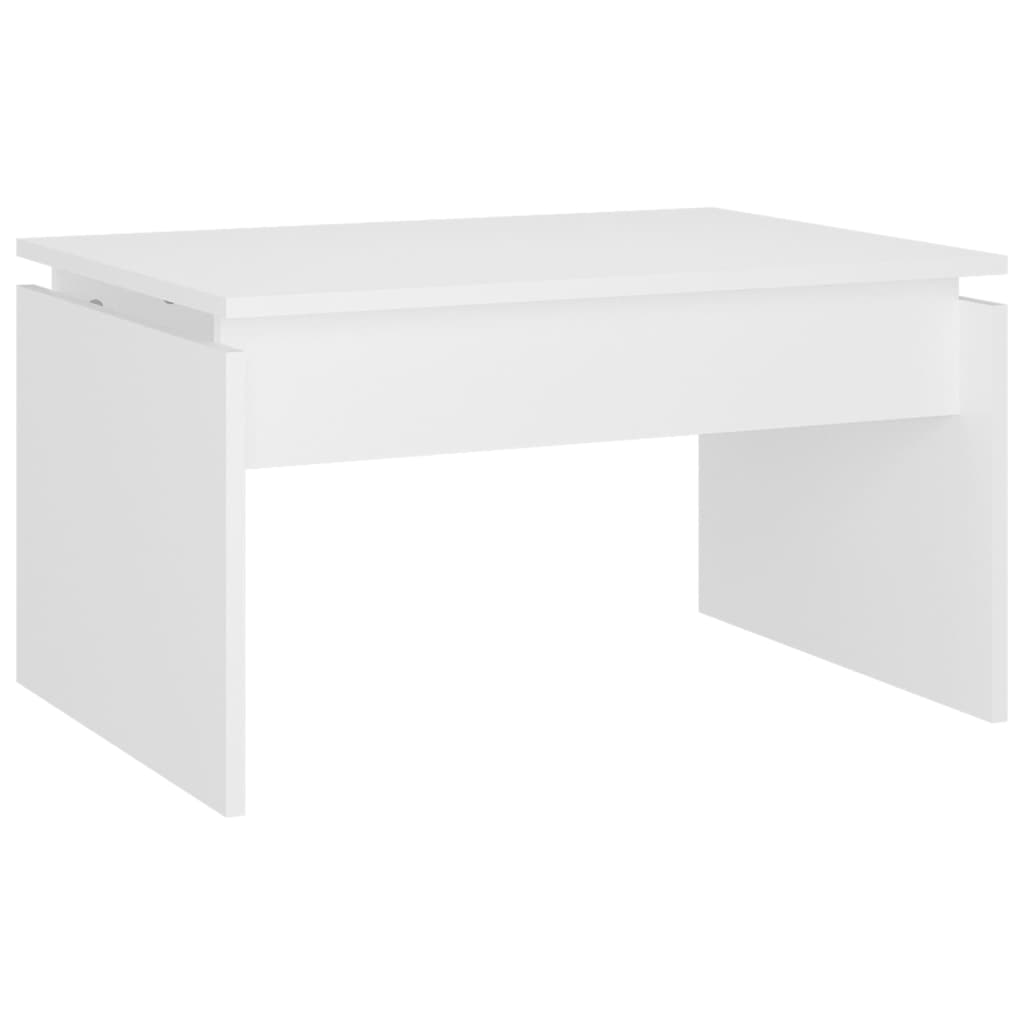 Coffee Table White 68x50x38 cm Wood Material
