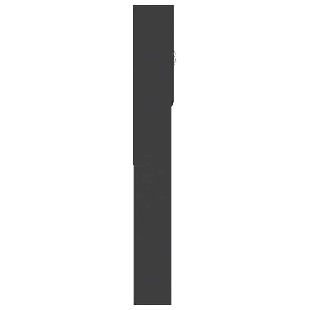 Waschmaschinenschrank Grau 64x25,5x190 cm