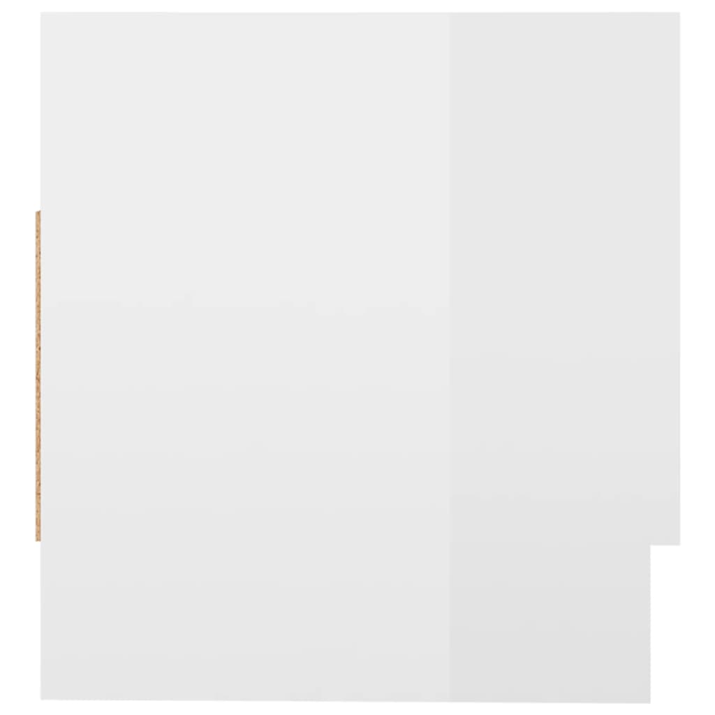 Wardrobe High Gloss White 70x32.5x35 cm Wood Material
