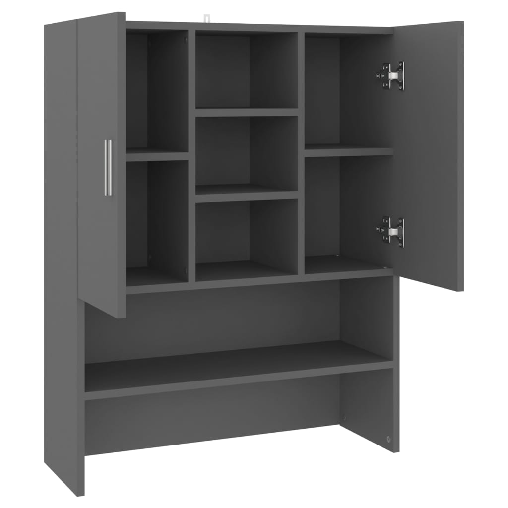 Waschmaschinenschrank Grau 70,5x25,5x90 cm