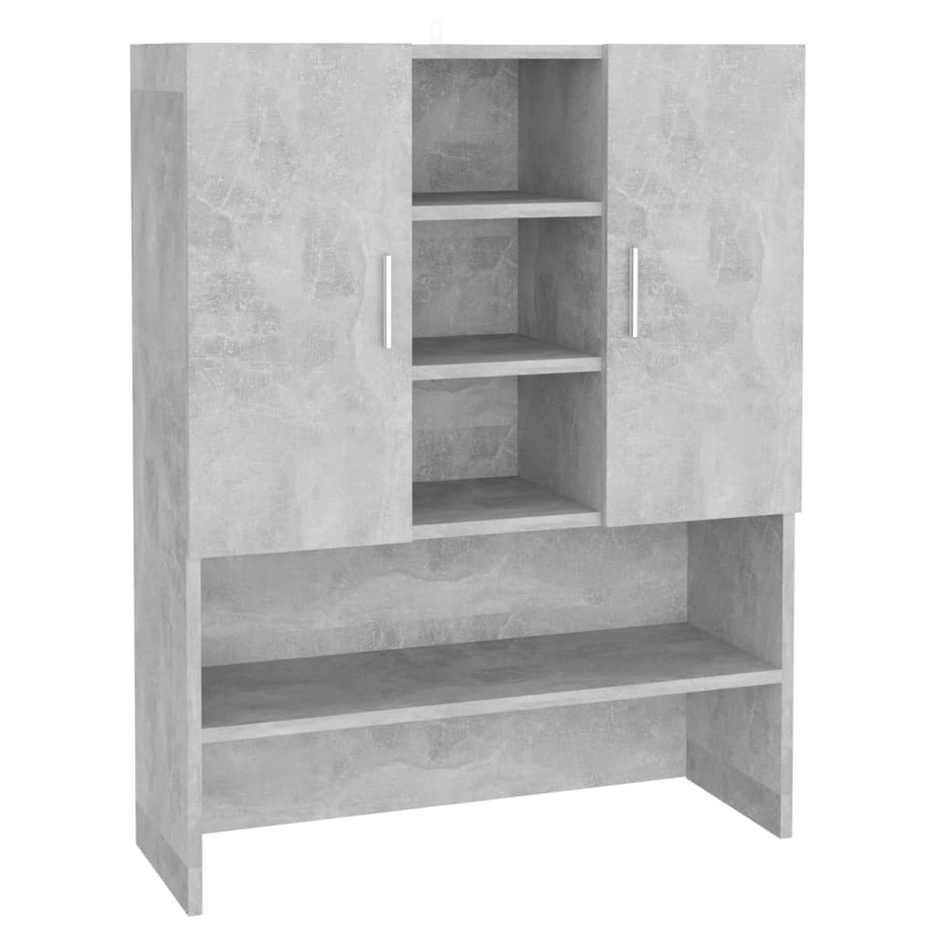 Washing machine cabinet concrete grey 70.5x25.5x90 cm