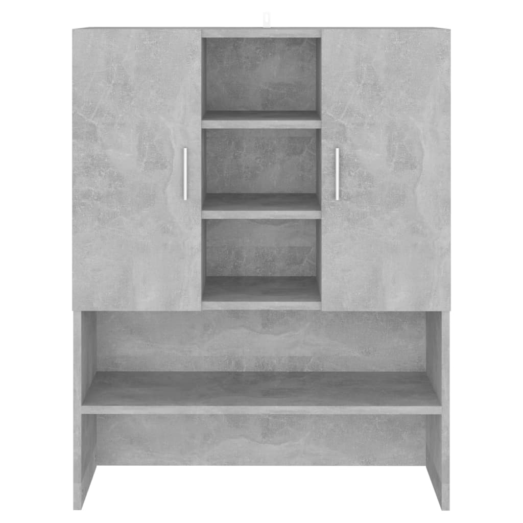 Washing machine cabinet concrete grey 70.5x25.5x90 cm