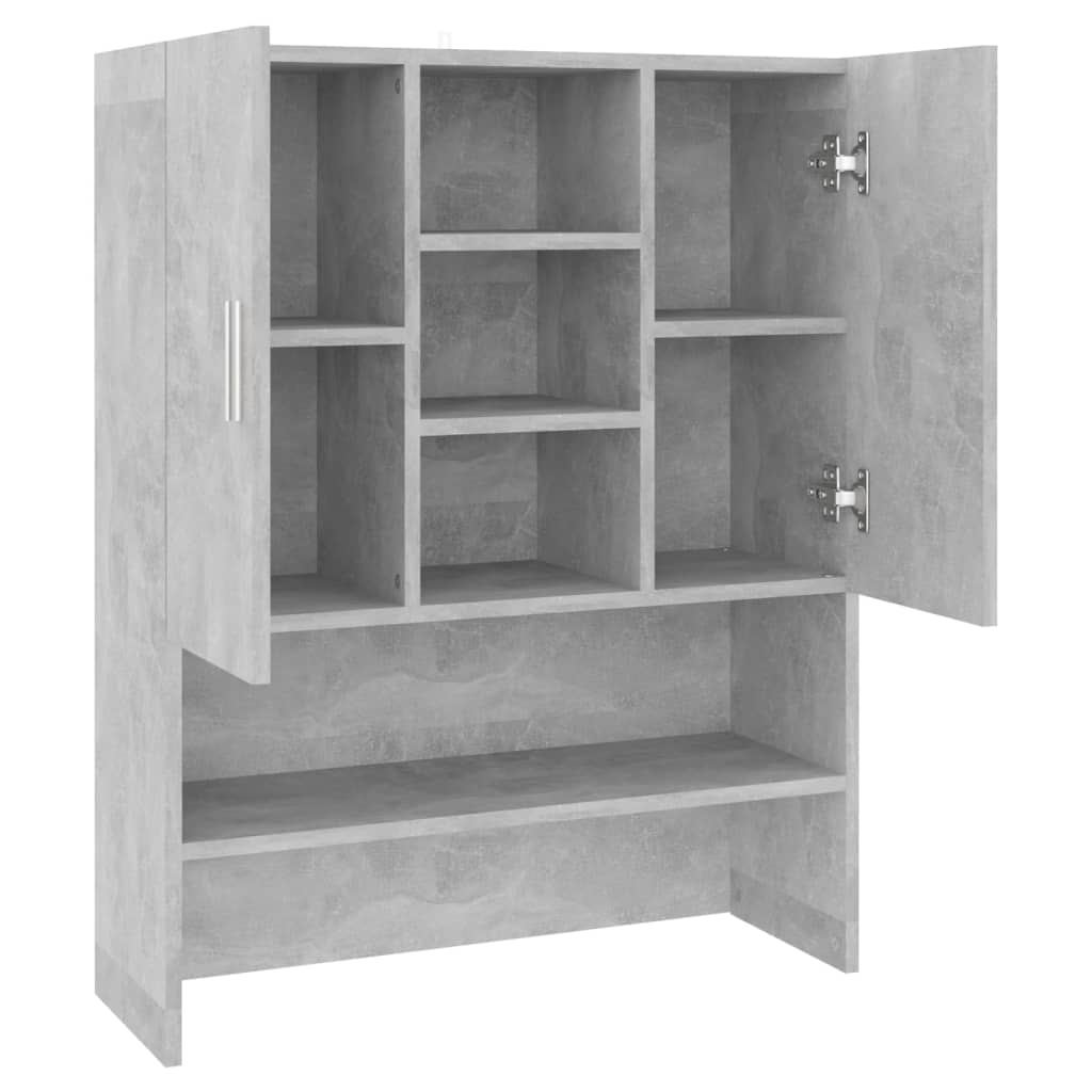 Washing machine cabinet concrete grey 70.5x25.5x90 cm
