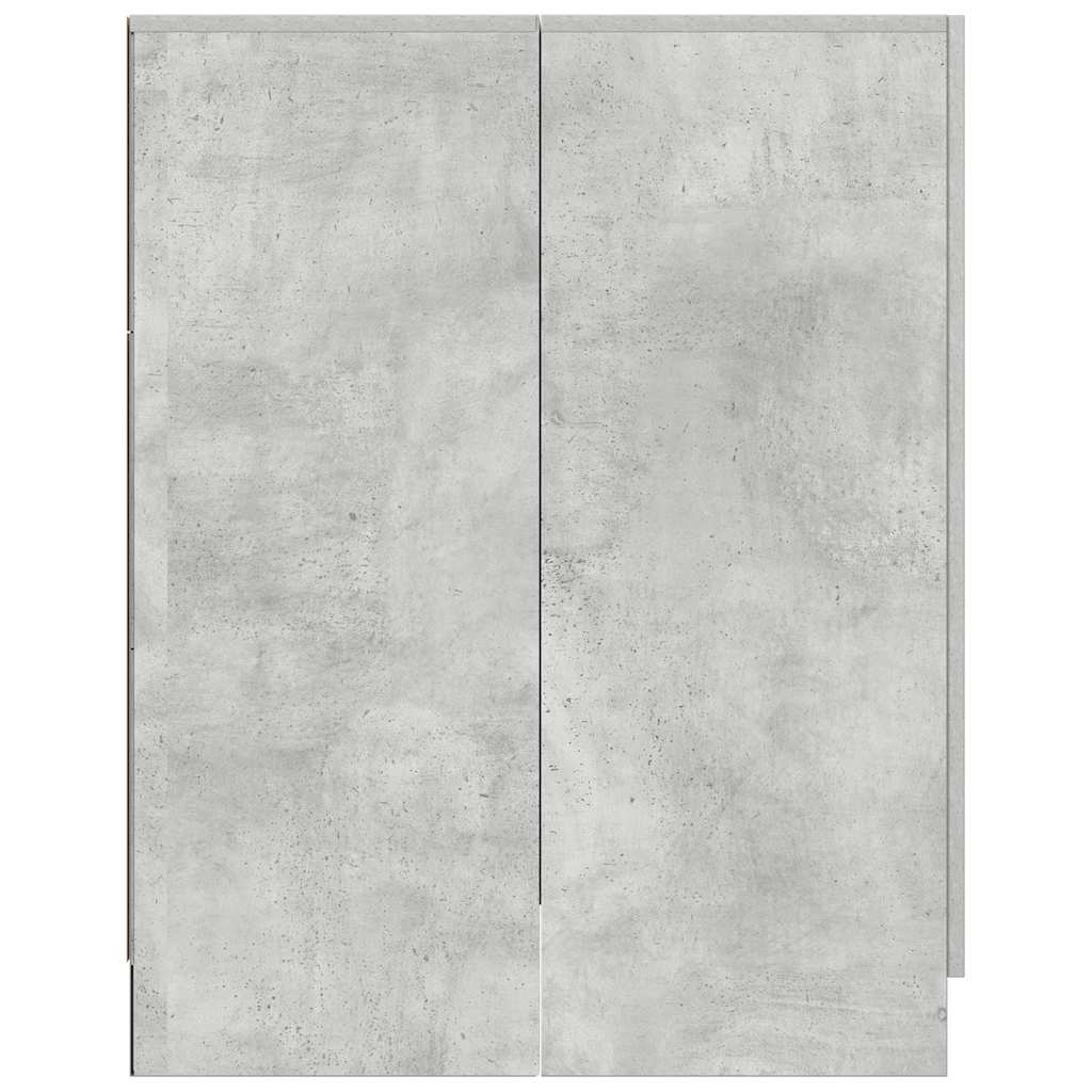 Waschmaschinenschrank Betongrau 71x71,5x91,5 cm