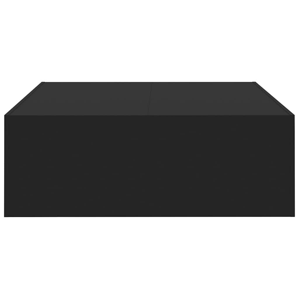 Coffee Table Black 100x100x35 cm Wood Material