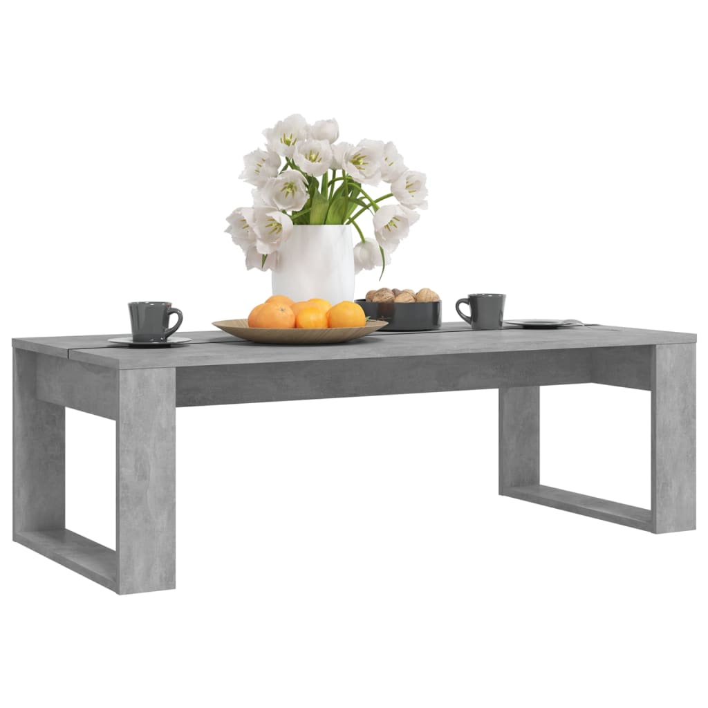 Couchtisch Betongrau 110x50x35 cm Holzwerkstoff