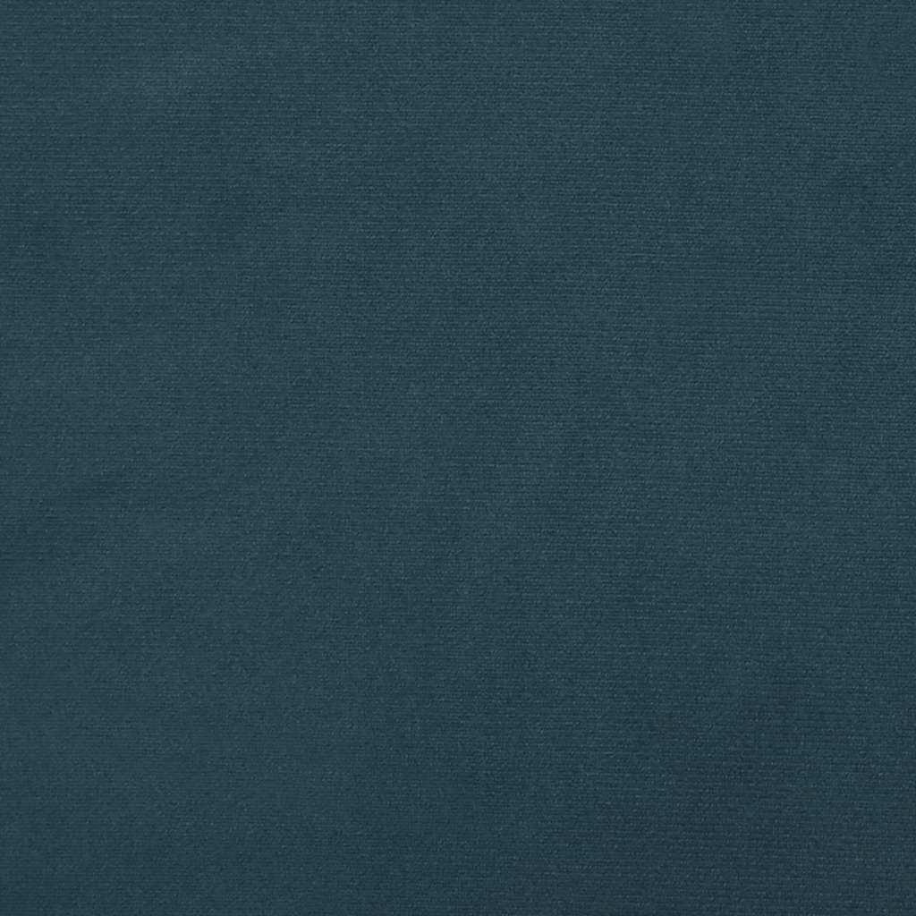 Schlafsofa 2-Sitzer mit 2 Kissen Blau Samt