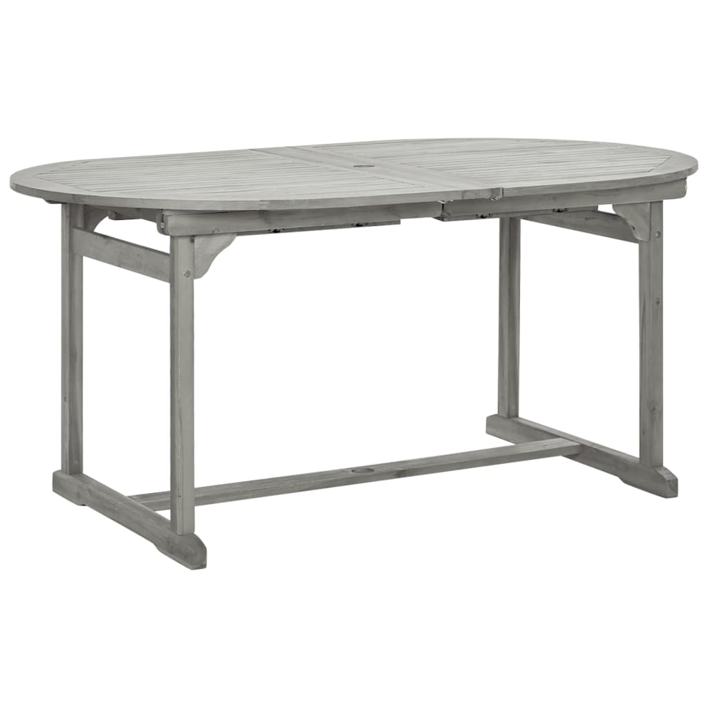 Table à manger de jardin (160-240)x100x75 cm en bois d'acacia massif