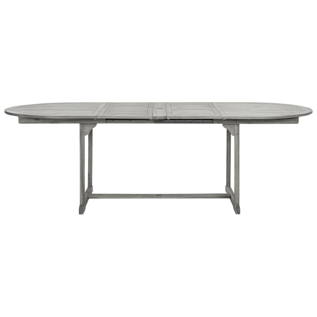 Table à manger de jardin (160-240)x100x75 cm en bois d'acacia massif