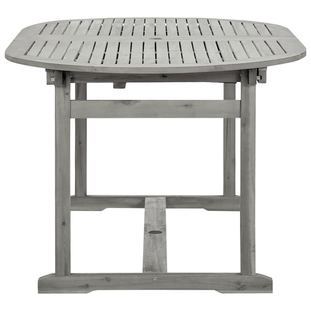 Table à manger de jardin (160-240)x100x75 cm en bois d'acacia massif