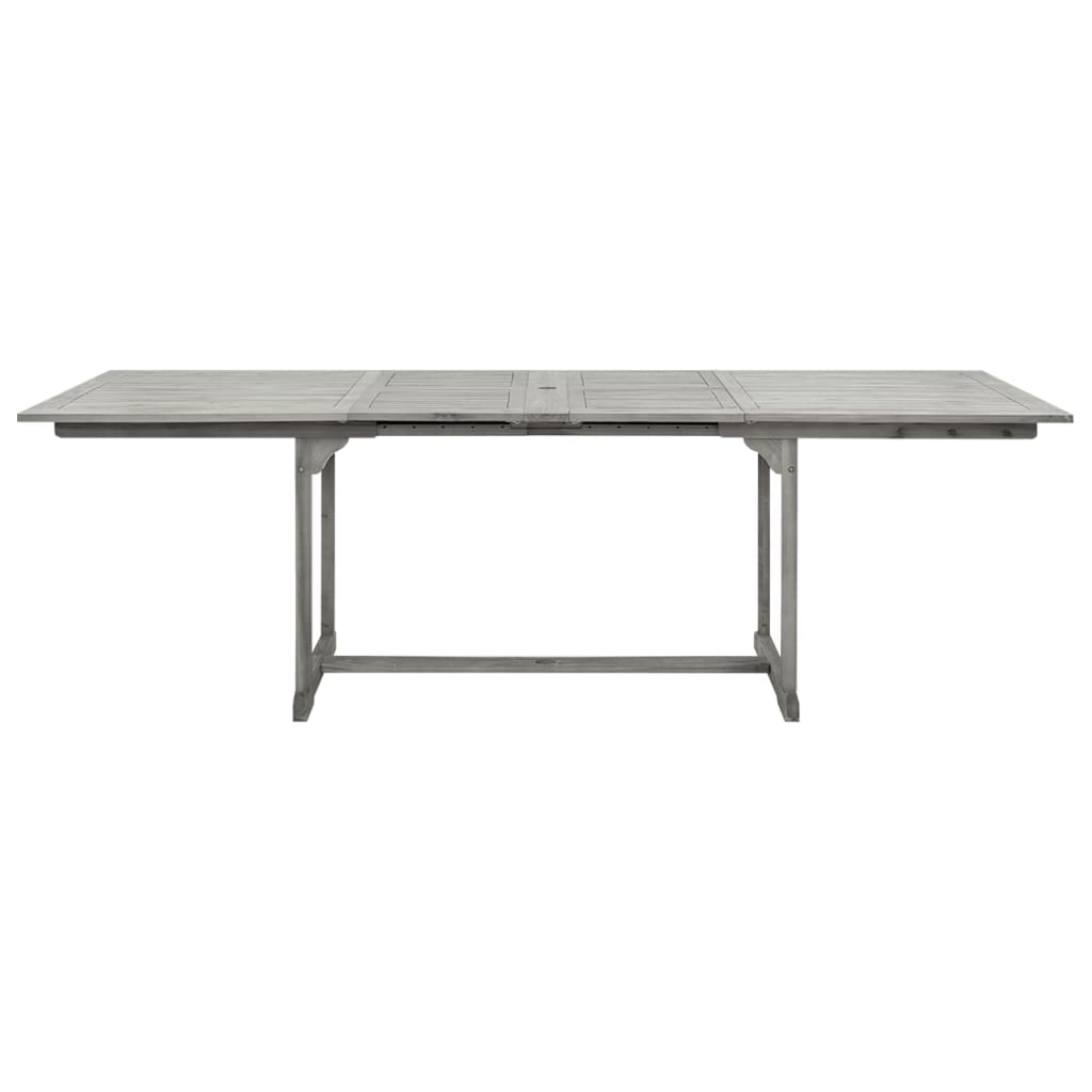 Table à manger de jardin (160-240)x100x75 cm en bois d'acacia massif