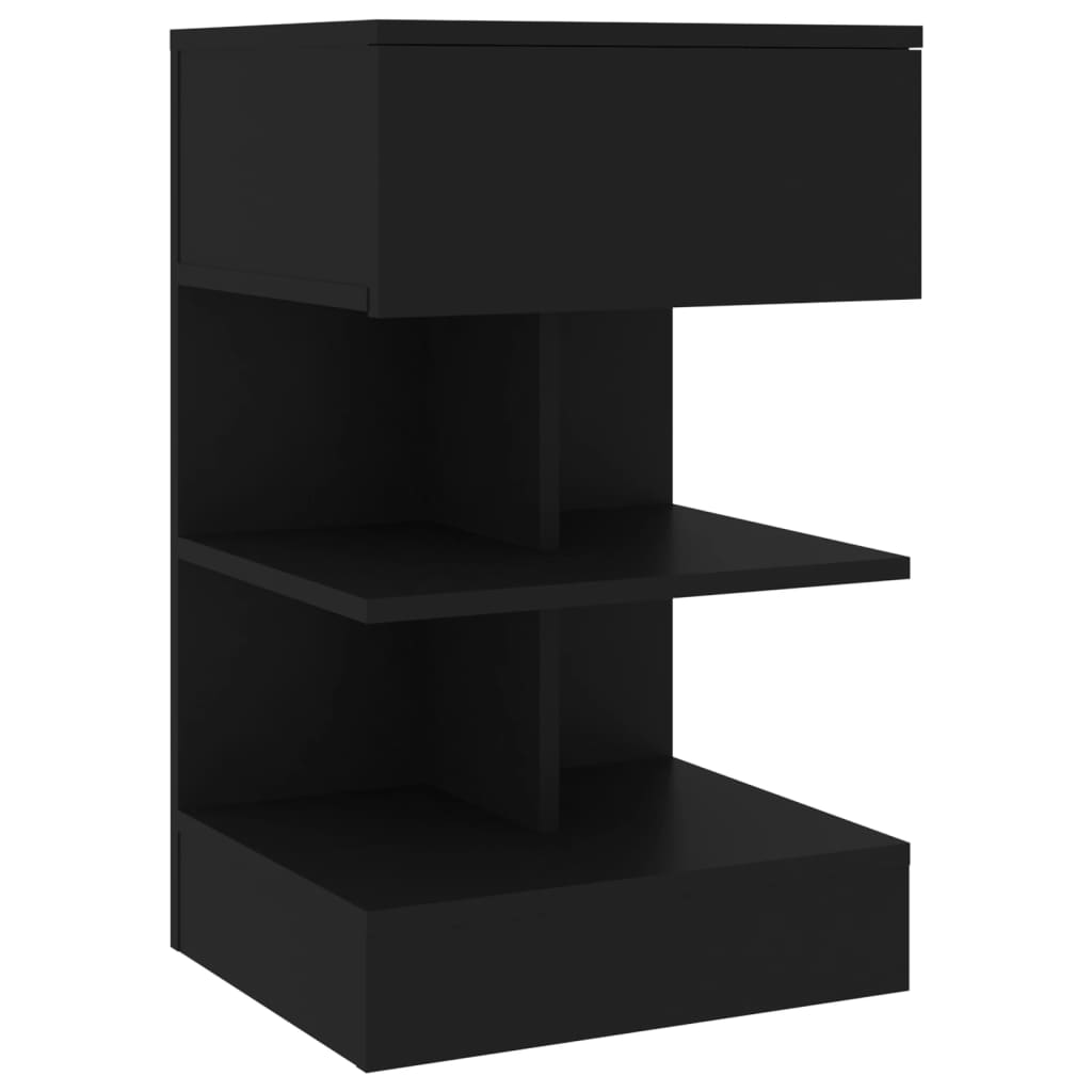 Tables de chevet 2 pièces Noir 40x35x65 cm