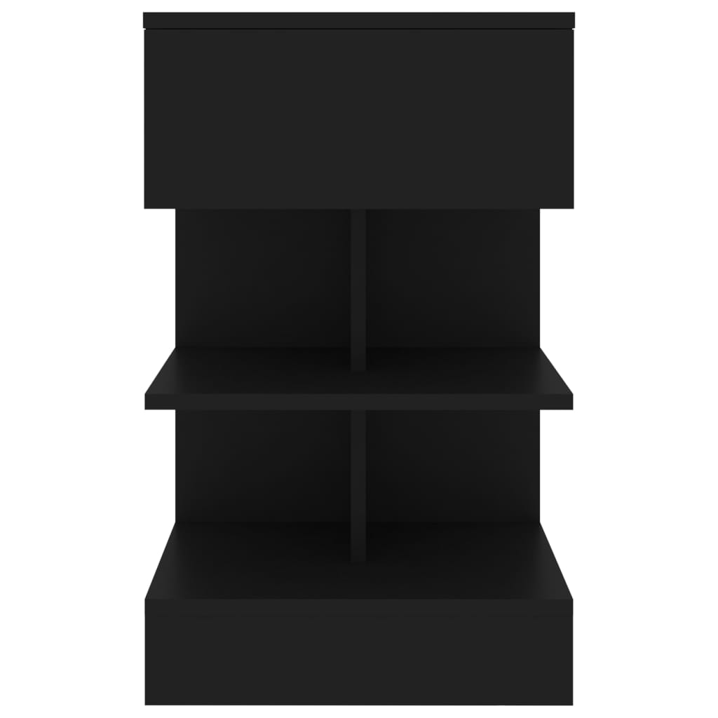 Tables de chevet 2 pièces Noir 40x35x65 cm