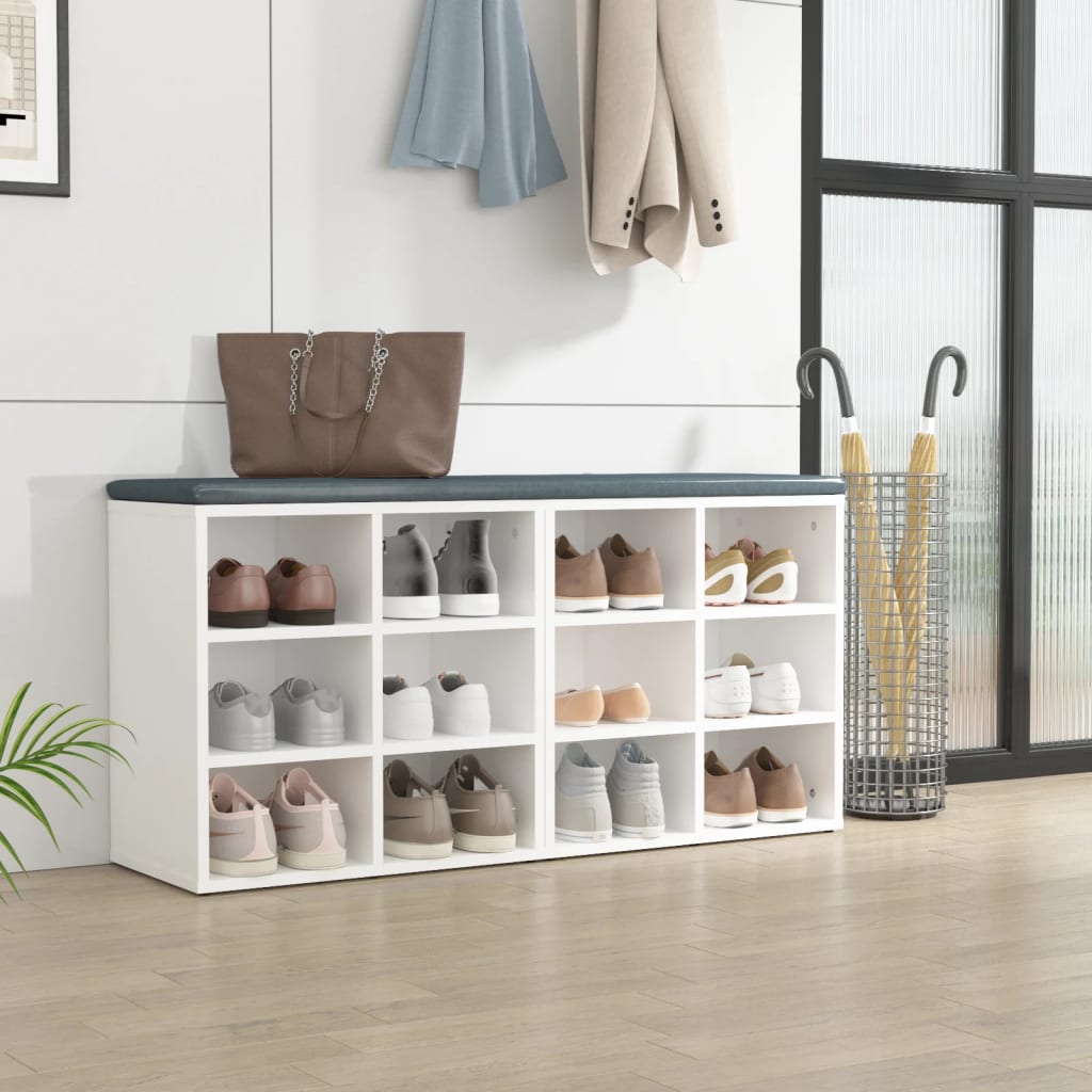 Étagères à chaussures 2 pcs. Blanc 52,5x30x50 cm