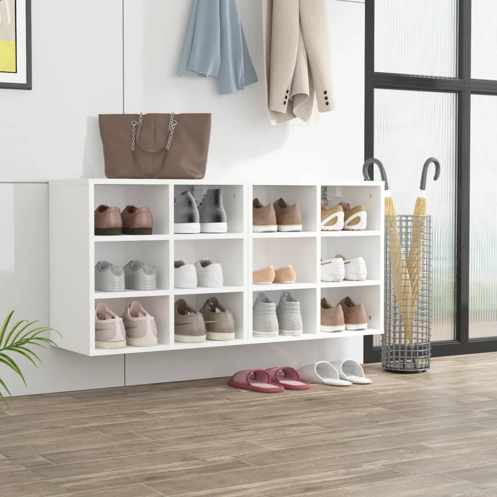 Étagères à chaussures 2 pcs. Blanc 52,5x30x50 cm