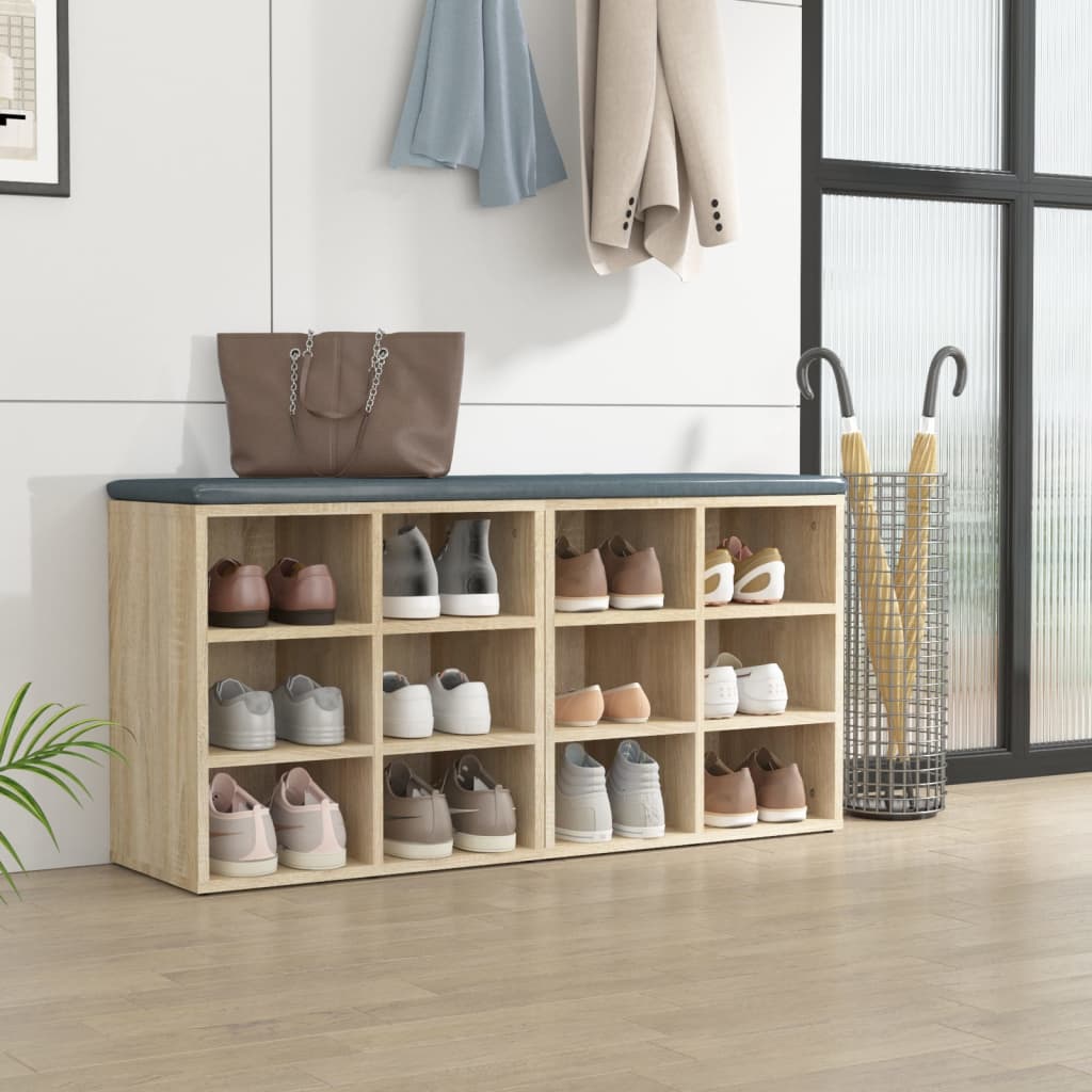Étagères à chaussures 2 pcs. Chêne Sonoma 52,5x30x50 cm