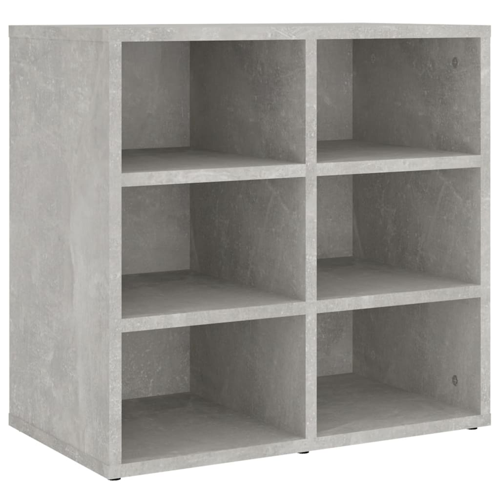 Étagères à chaussures 2 pcs. béton gris 52,5x30x50 cm