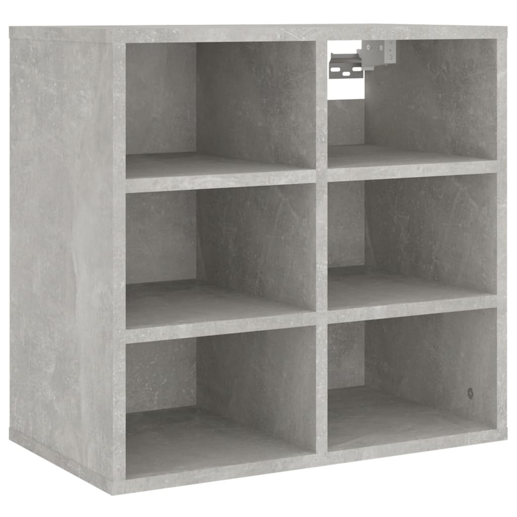 Étagères à chaussures 2 pcs. béton gris 52,5x30x50 cm
