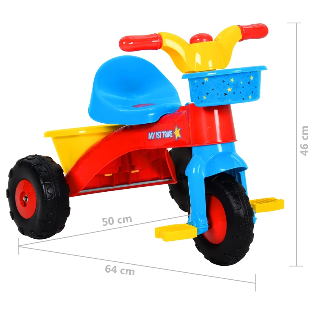 Kinder-Dreirad Mehrfarbig