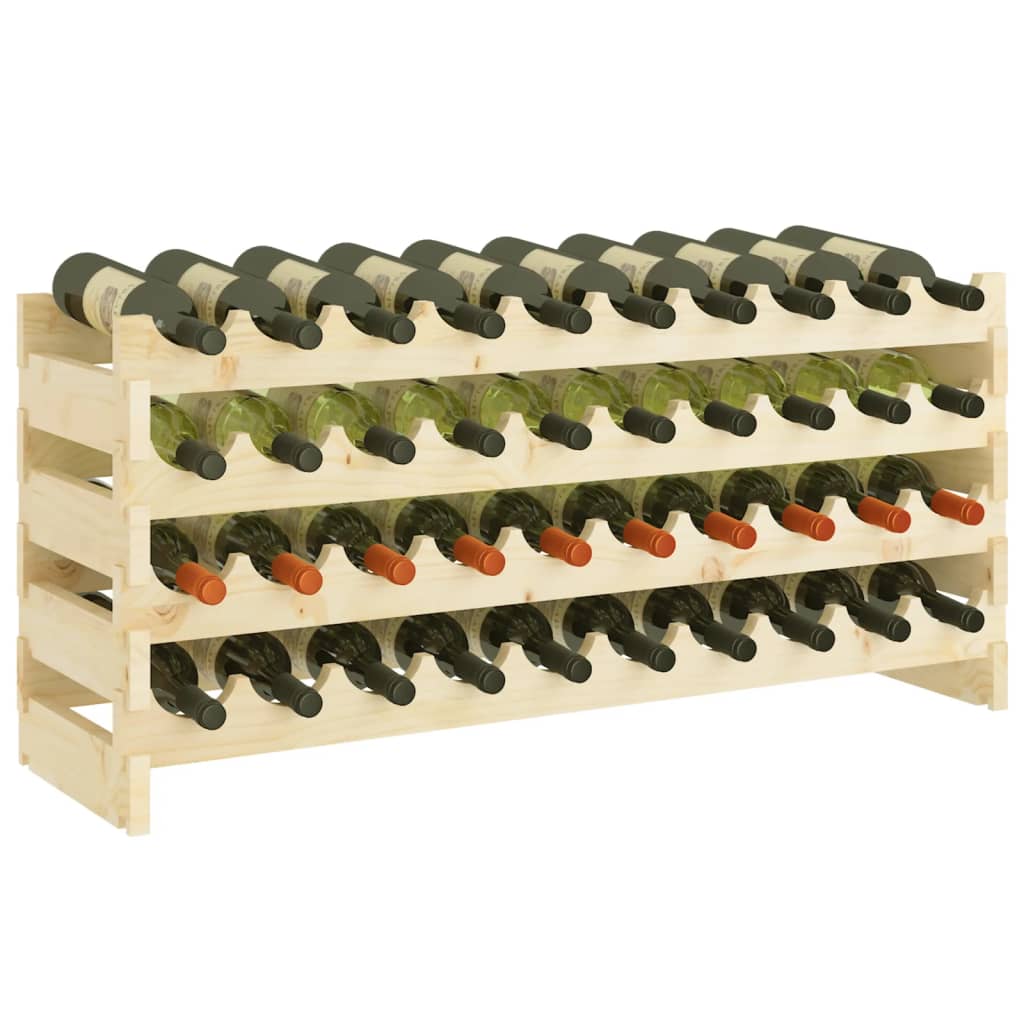 Weinregal 101x29x46 cm Massivholz Kiefer