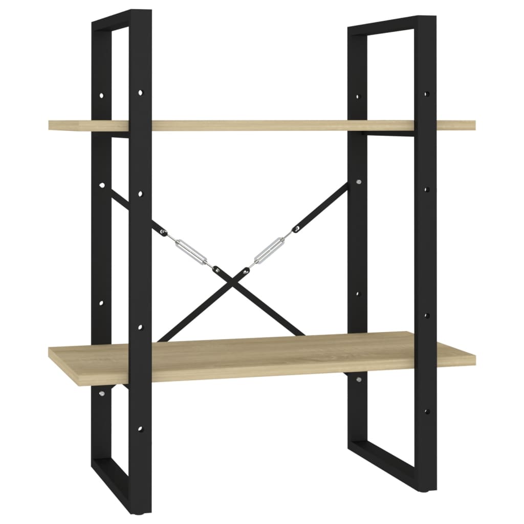 Bücherregal 5 Fächer Sonoma-Eiche 60x30x175 cm Holzwerkstoff