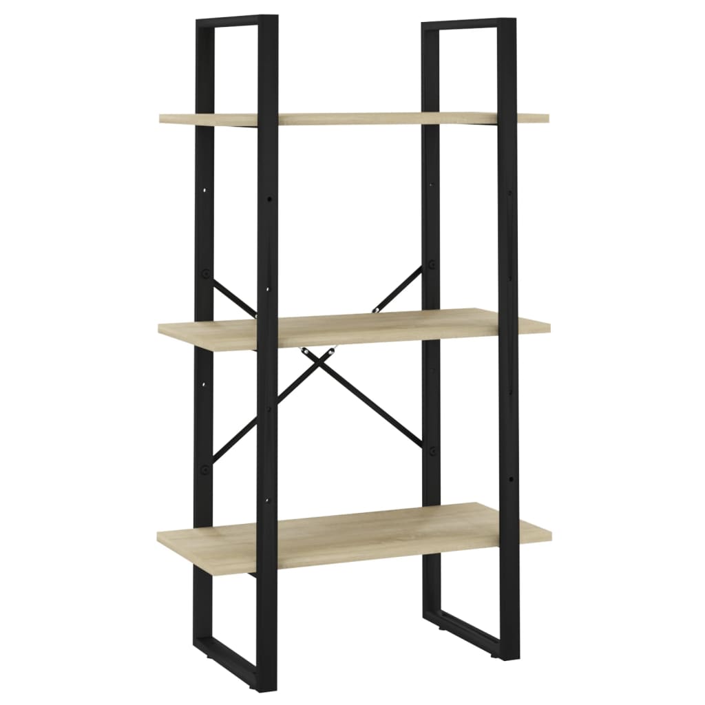 Bücherregal 5 Fächer Sonoma-Eiche 60x30x175 cm Holzwerkstoff