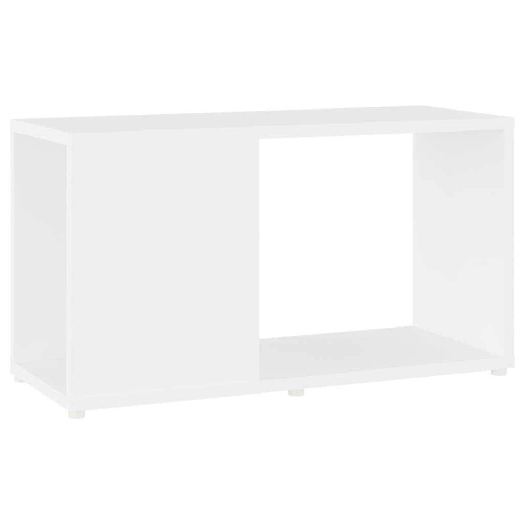 Meuble TV blanc 60x24x32 cm en bois